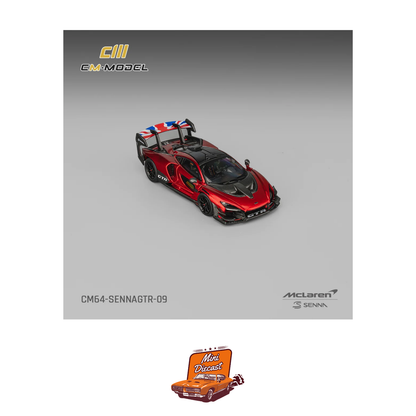 CM Model McLaren Senna GTR Metallic Red (CM64-SennaGTR-09)