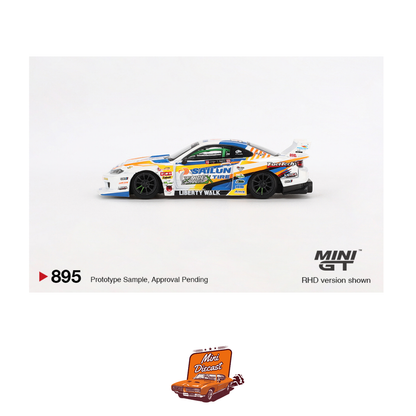 Mini GT #895 Nissan LB-Super Silhouette S15 Silvia #555 2023 Formula Drift Japan