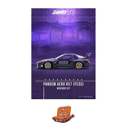 INNO64 Mazda RX-7 (FC3S) PANDEM Rocket Bunny Purple IN64-RX7FCP-PB