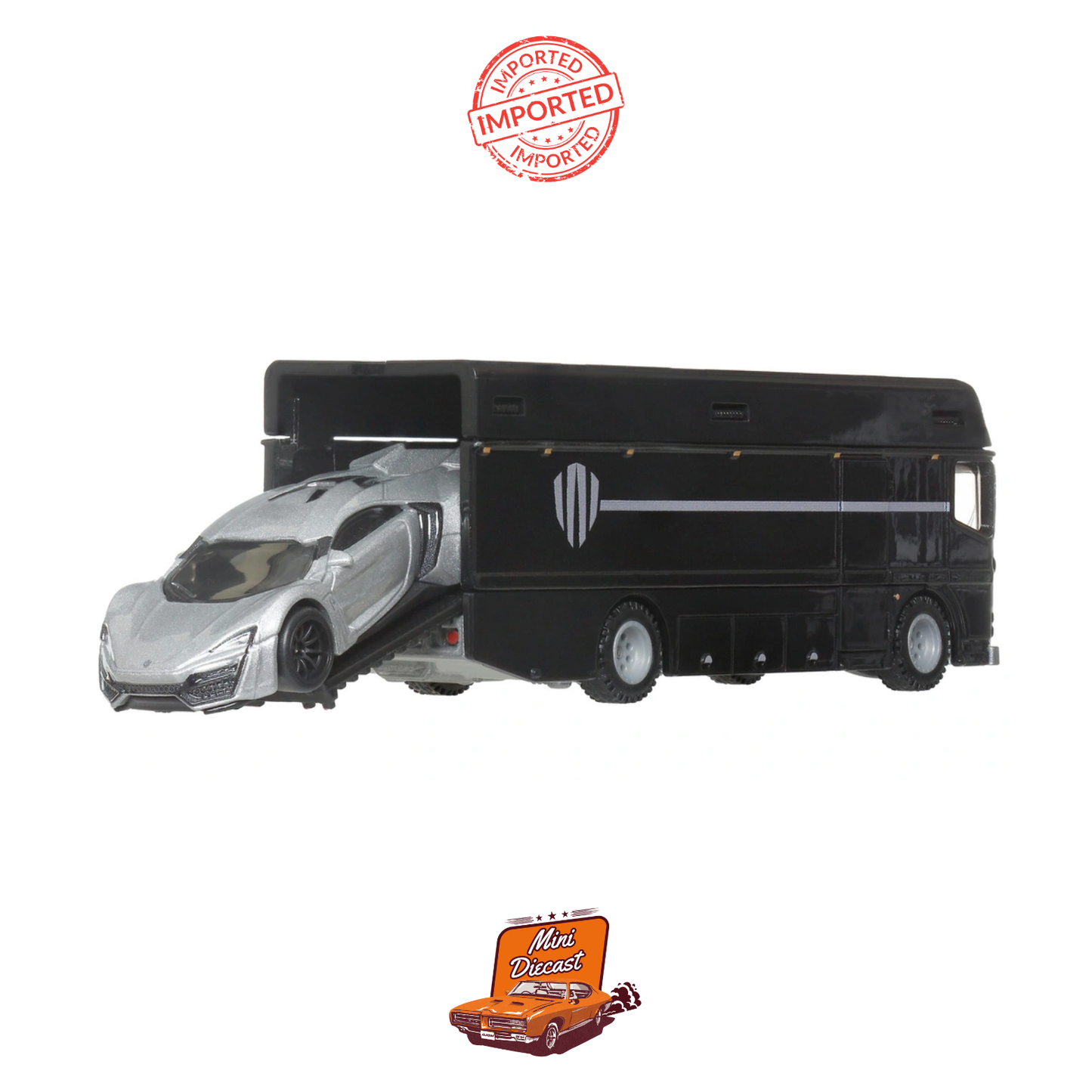 Hot Wheels Premium Team Transport Lykan Hypersport & Euro Hauler 2 Pack (Imported)