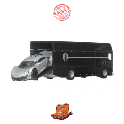 Hot Wheels Premium Team Transport Lykan Hypersport & Euro Hauler 2 Pack (Imported)