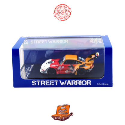 RWB Street Warrior x Ghost Player Porsche 911 (993) “Goku” Dragon Ball Z Livery – Limited Edition Diecast Model