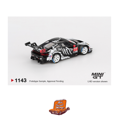 Mini GT #1143 Porsche 911 GT3 R #77 AO Racing (2025 IMSA Petit Le Mans) – Coming Soon (ETA: Feb End 2026)