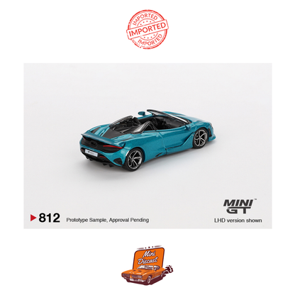 Mini GT #812 McLaren 750S Spider (Belize Blue)