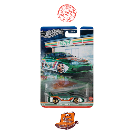 Hot Wheels Silver Series – 7-Eleven Exclusive Toyota Supra (Imported, with Protector Case)