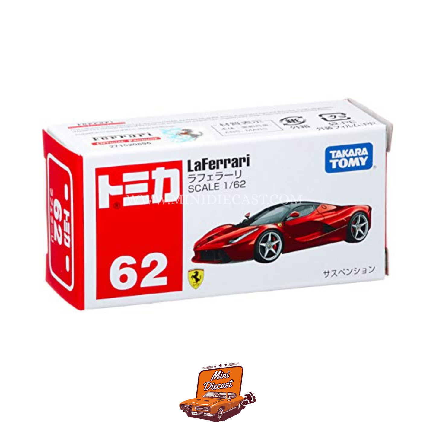 Takara Tomy Tomica No.62 – LaFerrari (Sealed / Imported)