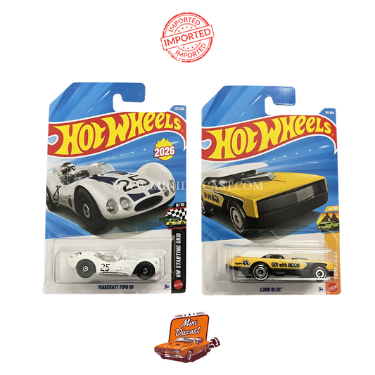 Hot Wheels Mainline (Set of 2) – Maserati Tipo 61 / Long Bloc (Imported)