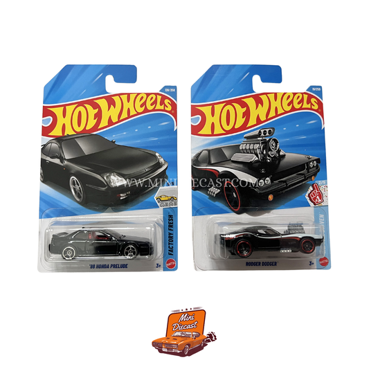 Hot Wheels Mainline (Set of 2) – ’98 Honda Prelude / Rodger Dodger