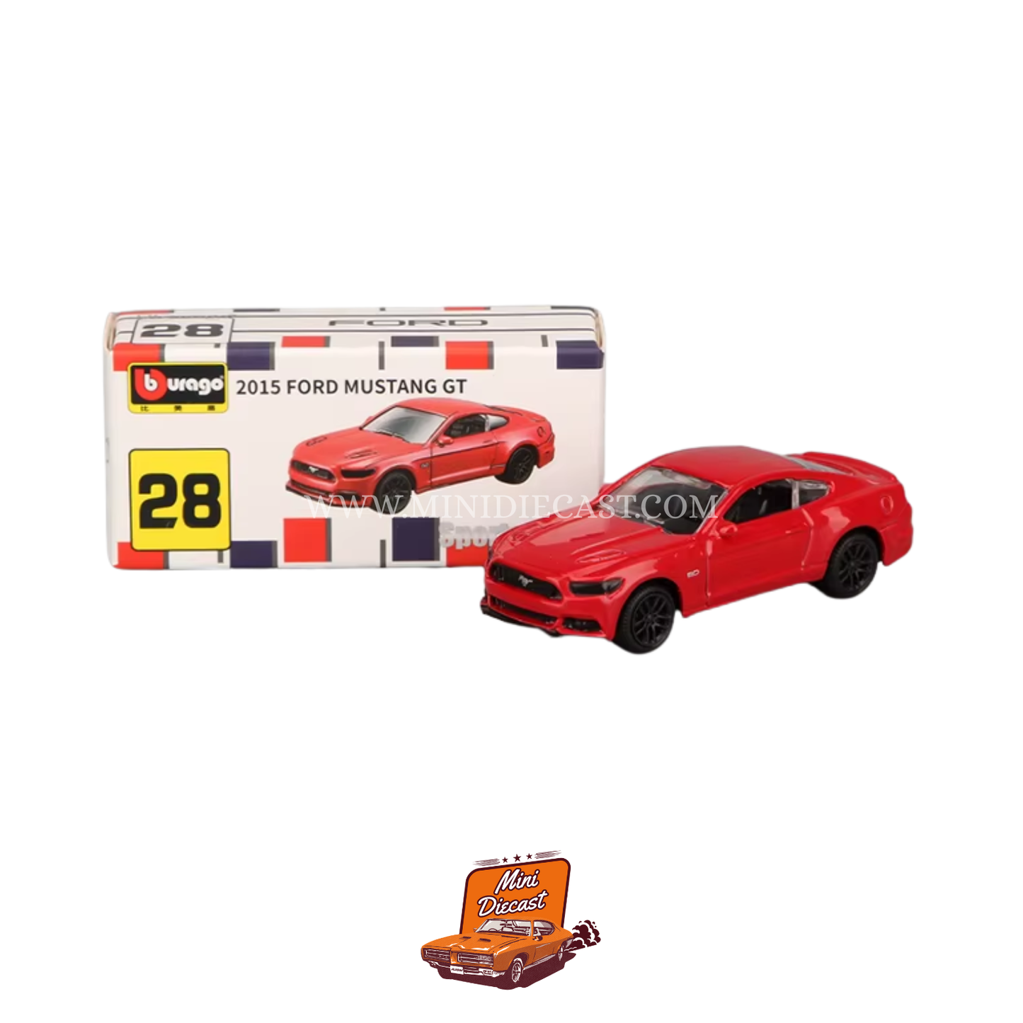 Bburago 1:64 – 2015 Ford Mustang GT