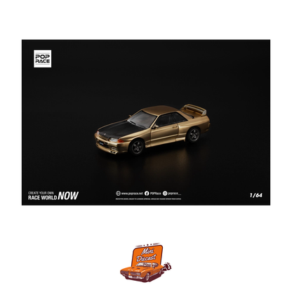 Pop Race Nissan Skyline GT-R (R32) Gold 2025 Kuala Lumpur Tokyo Auto Salon (PR64-190)