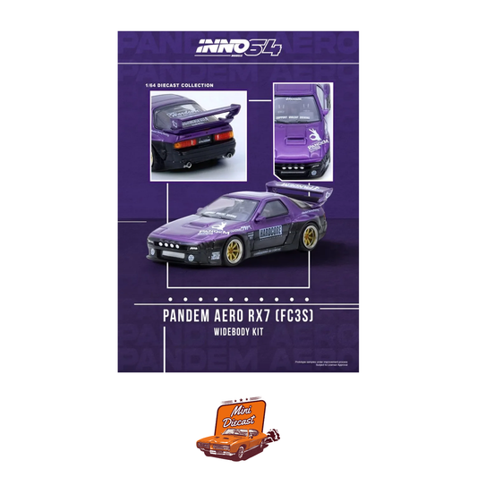 INNO64 Mazda RX-7 (FC3S) PANDEM Rocket Bunny Purple IN64-RX7FCP-PB