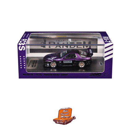 INNO64 Mazda RX-7 (FC3S) PANDEM Rocket Bunny Purple IN64-RX7FCP-PB