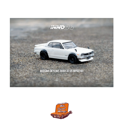 INNO64 Nissan Skyline 2000 GT-R (KPGC10) White IN64-KPGC10-WHI