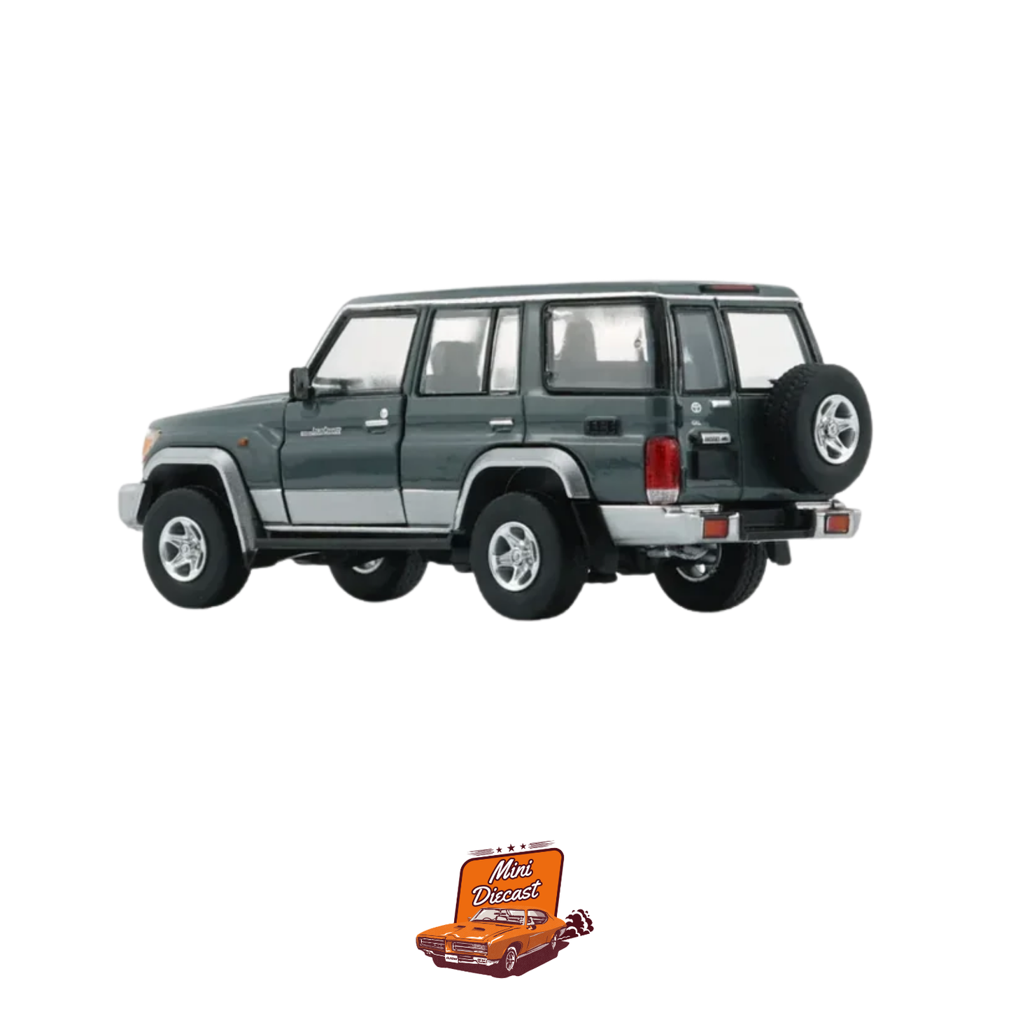 BM Creations 1:64 Toyota Land Cruiser LC76 Dark Grey (LHD) (64B0345)