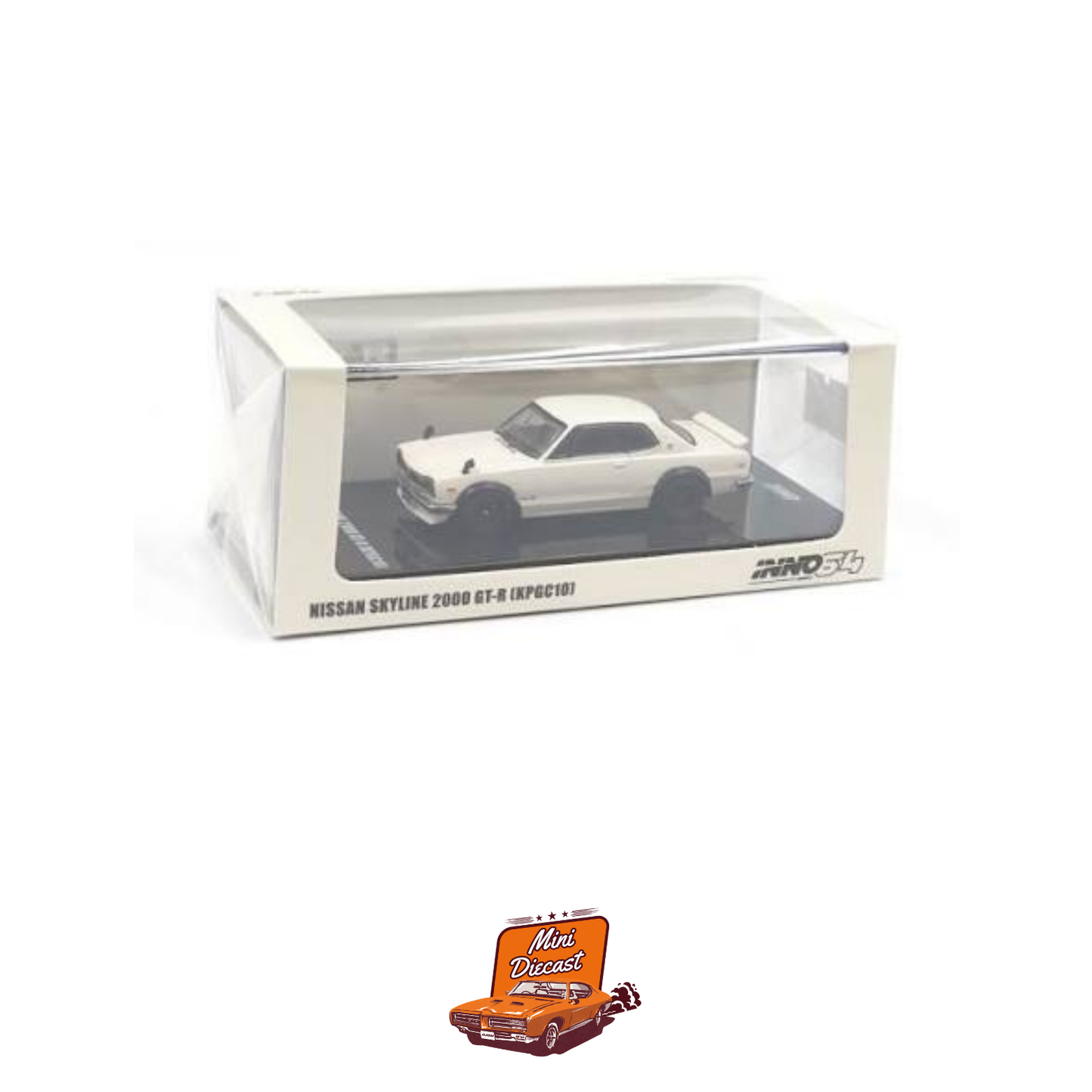 INNO64 Nissan Skyline 2000 GT-R (KPGC10) White IN64-KPGC10-WHI