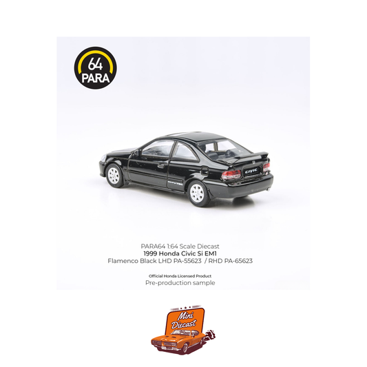 PARA64 1999 Honda Civic Si EM1 Flamenco Black (1:64 Scale)