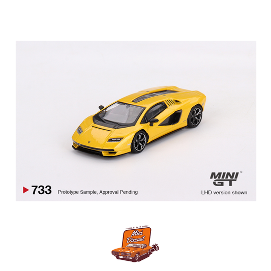 Mini GT #733 Lamborghini Countach LPI 800-4 New Giallo Orion (Blister Pack) (Imported)