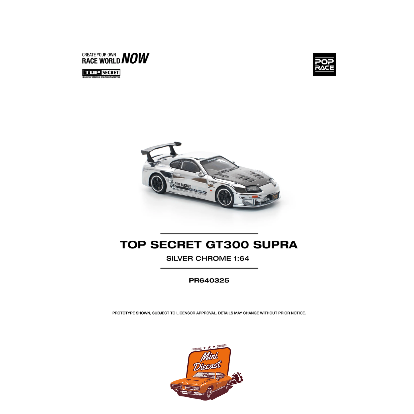 Pop Race Top Secret GT300 Supra PR64-325