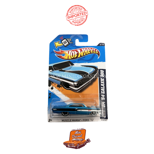 Hot Wheels Mainline Muscle Mania – Ford ’12 Custom ’64 Galaxie 500 (Imported)