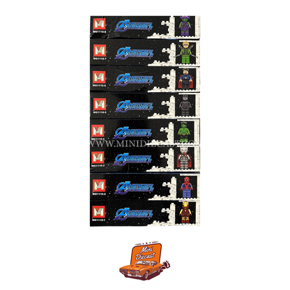 Ming Ge Avengers Heroes Assemble MG1110 – Set of 8 Boxes (8 Mini Figurines with Additional Addon) (Imported / Creased Boxes))