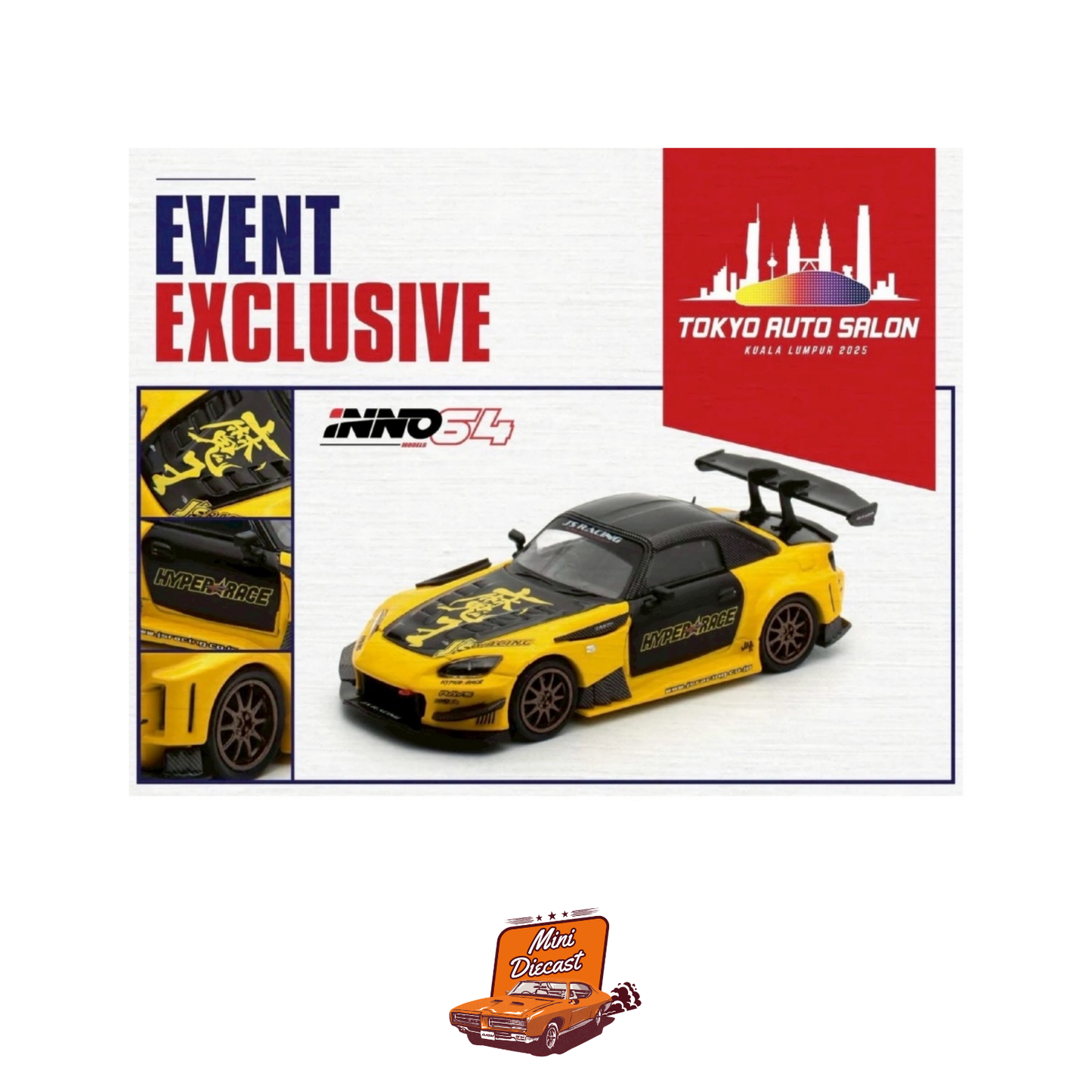 INNO64 Honda S2000 J'S Racing (AP1) TASKL25 Event Edition IN64-S2000JS-TASKL25