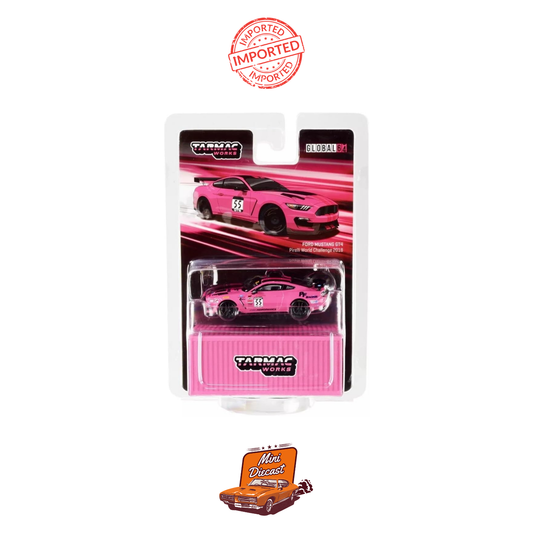 Tarmac Works Ford Mustang GT4 Pirelli World Challenge 2018 (Pink) (Blister Pack)