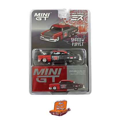 Mini GT #874 Lincoln Capri Hot Rod 1954 "Shadow Puppet" MINI GT x MIZU Diecast 2024 (Blister Pack)
