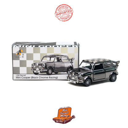 Tiny City Mini Cooper (Black Chrome Racing) 1:50 Scale