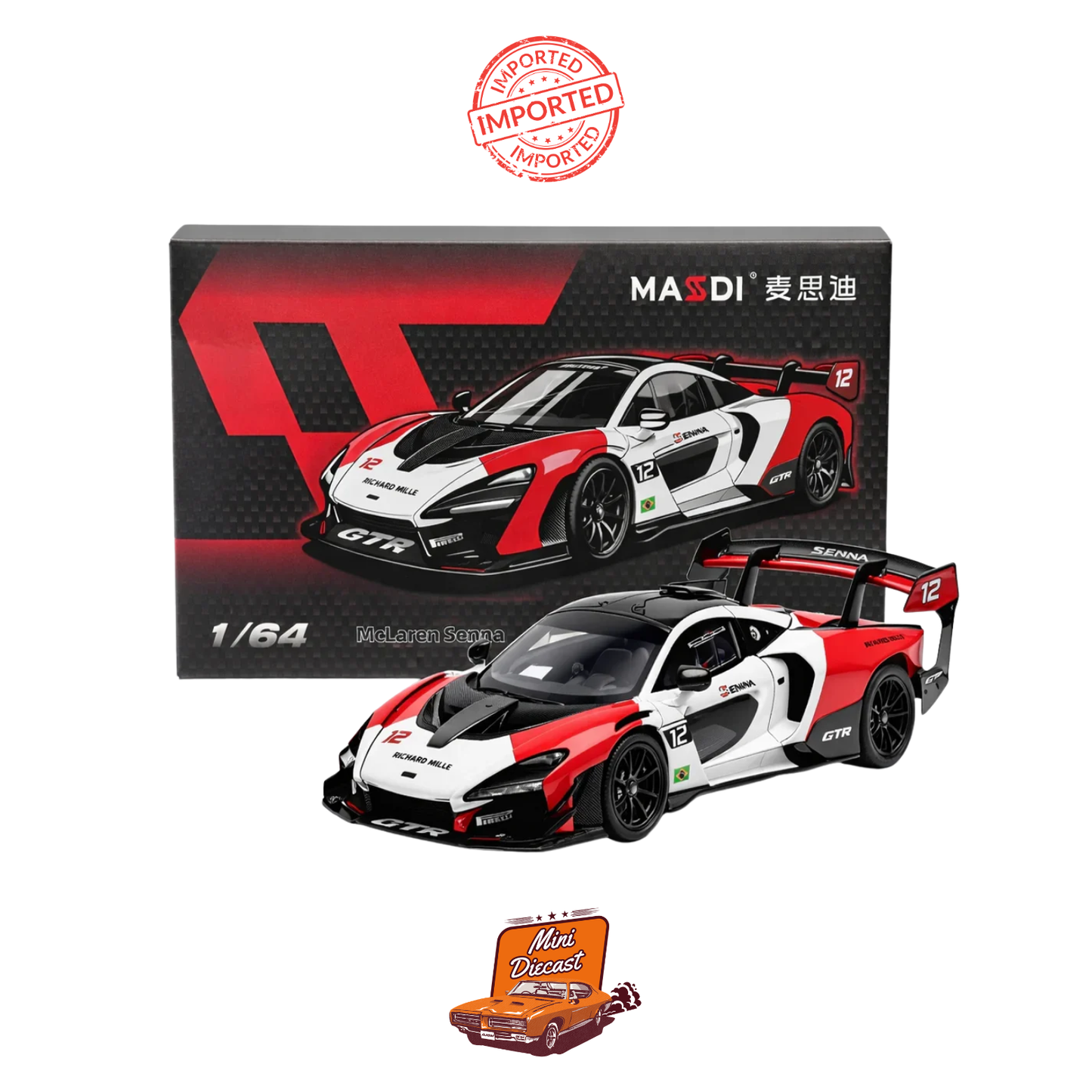 MASSDI McLaren Senna (White / Red) (CV1206)