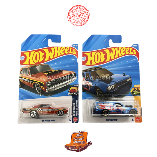 Hot Wheels Mainline (Set of 2) – '68 Dodge Dart / Time Shifter™ (Imported)