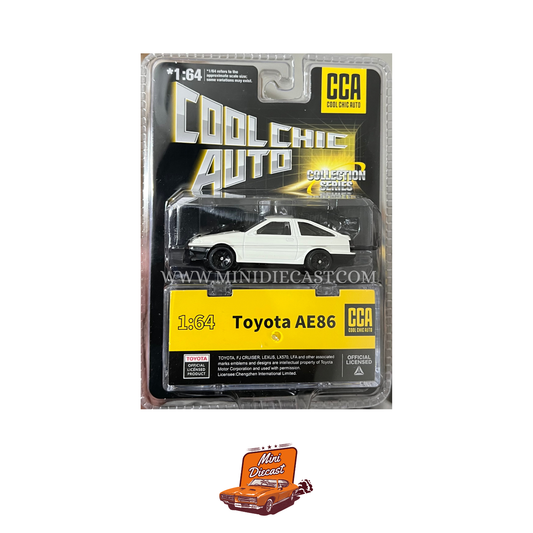 CCA Toyota AE86 White – Blister Pack (With Stackable Display Box)