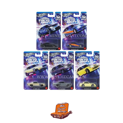 Hot Wheels Silver Series The Fast & The Furious Tokyo Drift Set of 5 Cars