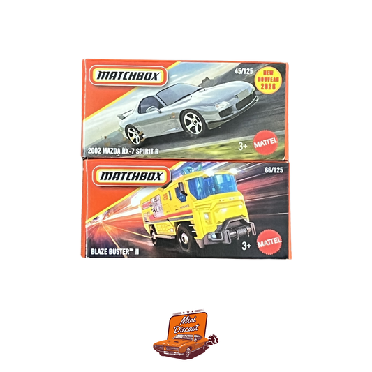 Matchbox (Set of 2) – 2002 Mazda RX-7 Spirit R / Blaze Buster™ II