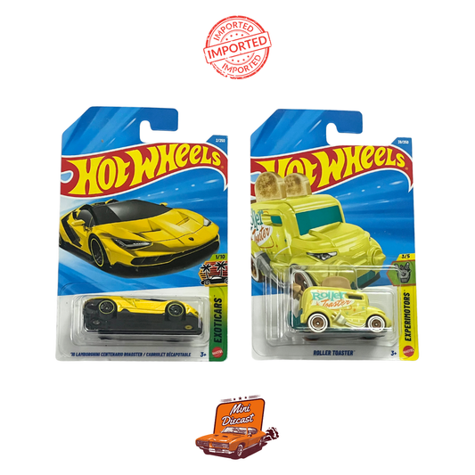 Hot Wheels Mainline (Set of 2) – Lamborghini Centenario Roadster / Roller Toaster™ (Imported)