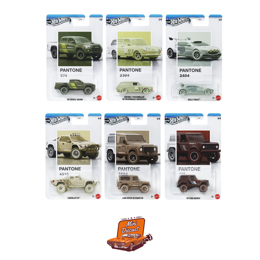 Hot Wheels Silver Series Pantone 2026 – Set of 6