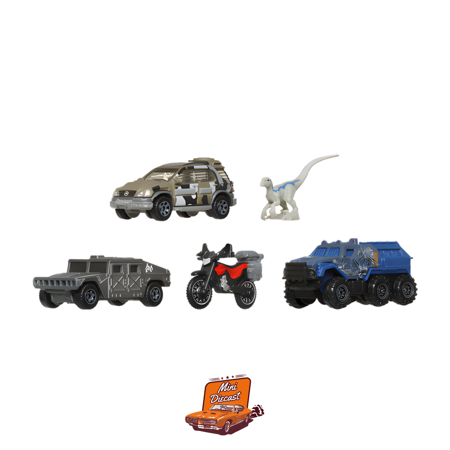 Matchbox Jurassic World 5-Pack JGL24 (Blister Mild Crack / Indian)