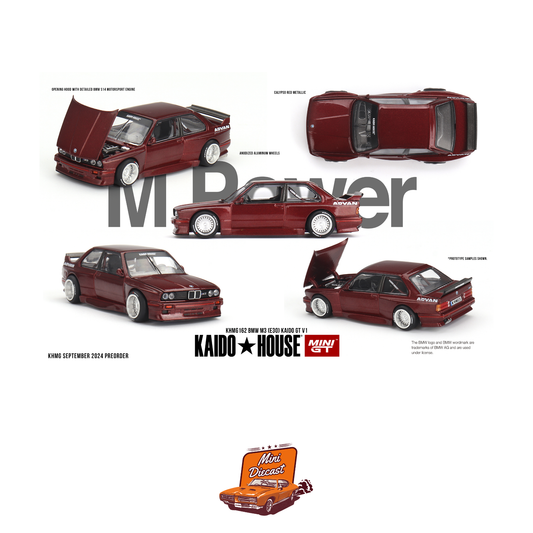 Unsealed - Mini GT Kaido House #162 BMW M3 (E30) Kaido GT V1 (Imported)
