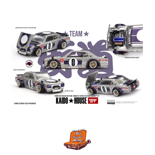 Mini GT Kaido House #165 Nissan Skyline 2000GT-R (KPGC10) Kaido Works V1 (Imported)