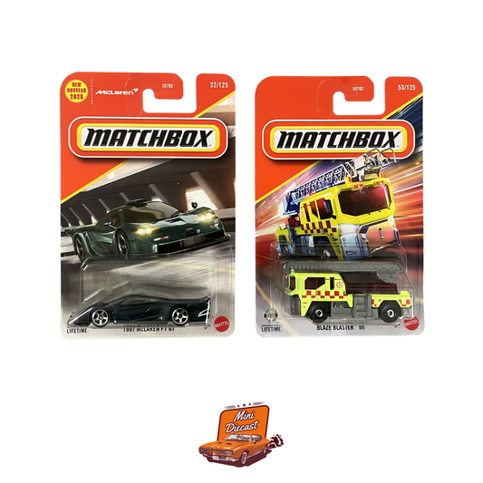 Matchbox (Set of 2) – 1997 McLaren F1 GT / Blaze Blaster™ II