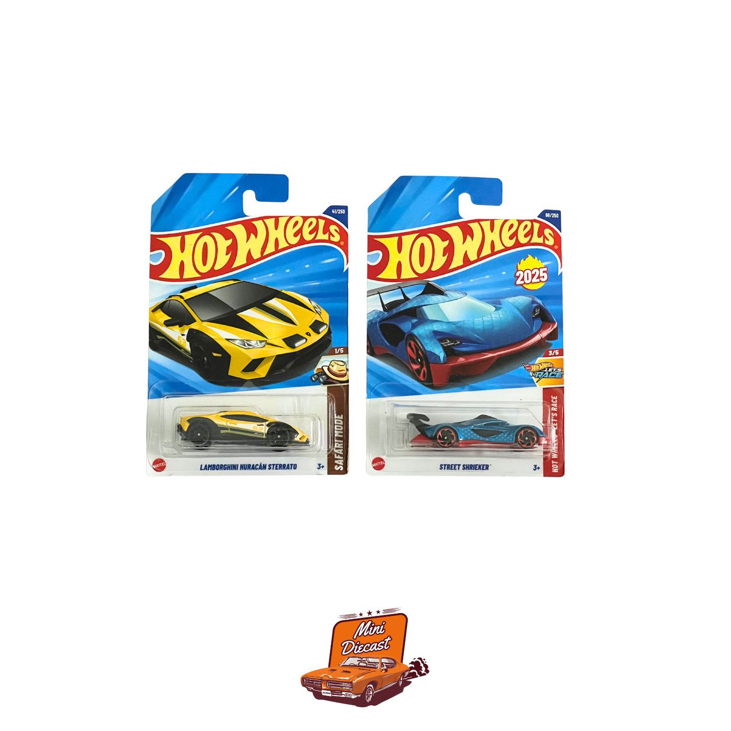Hot Wheels Mainline (Set of 2) – Lamborghini Huracán Sterrato / Street Shrieker