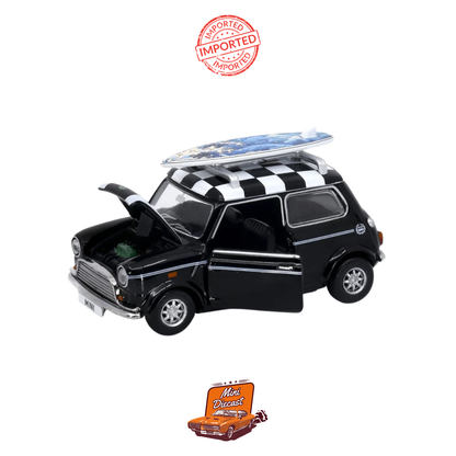 Tiny City No.16 Mini Cooper Mk 1 (with Surfboard) 1:50 Scale