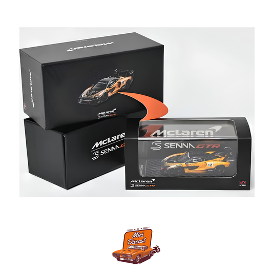 LCD McLaren Senna GTR Electroplating Orange APAxpo 1:64