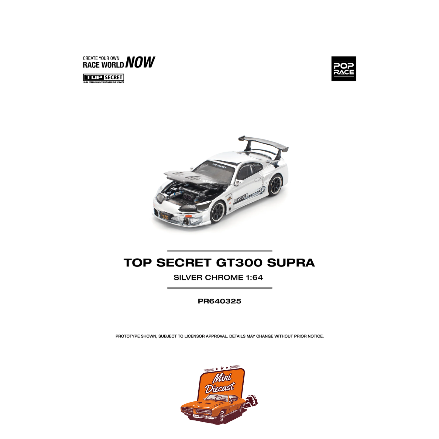 Pop Race Top Secret GT300 Supra PR64-325