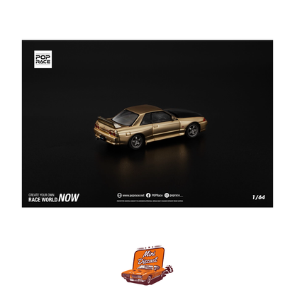 Pop Race Nissan Skyline GT-R (R32) Gold 2025 Kuala Lumpur Tokyo Auto Salon (PR64-190)
