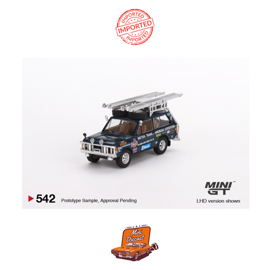 Mini GT #542 Range Rover 1971 British Trans-Americas Expedition
