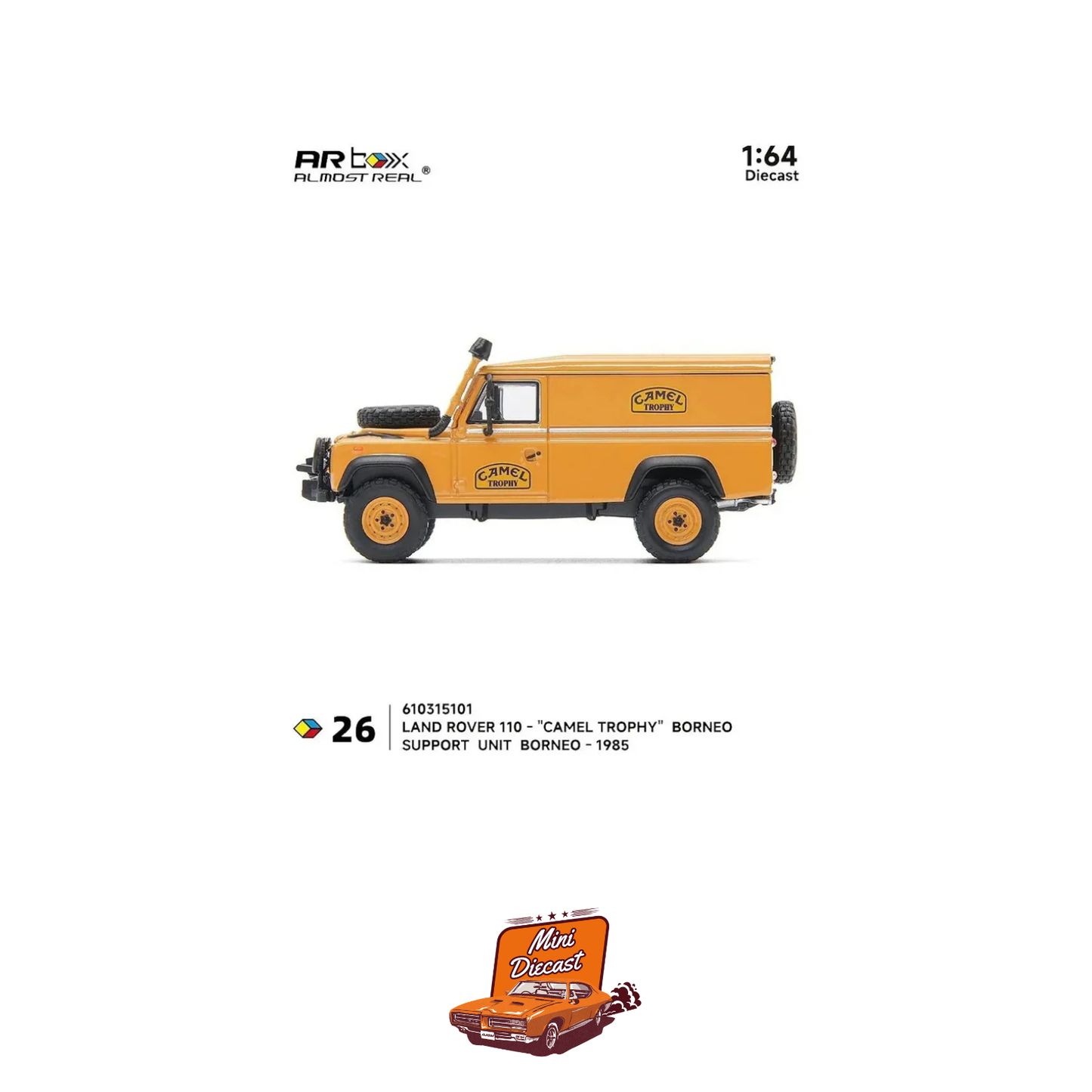 Almost Real Land Rover Defender 110 "Camel Trophy" Support Unit Borneo - 1985 1:64