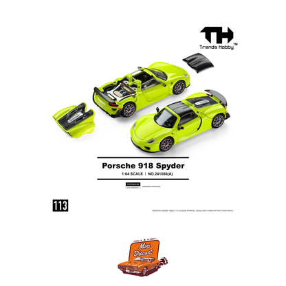 Trends Hobby Porsche 918 Spyder Acid Green 241086(A)