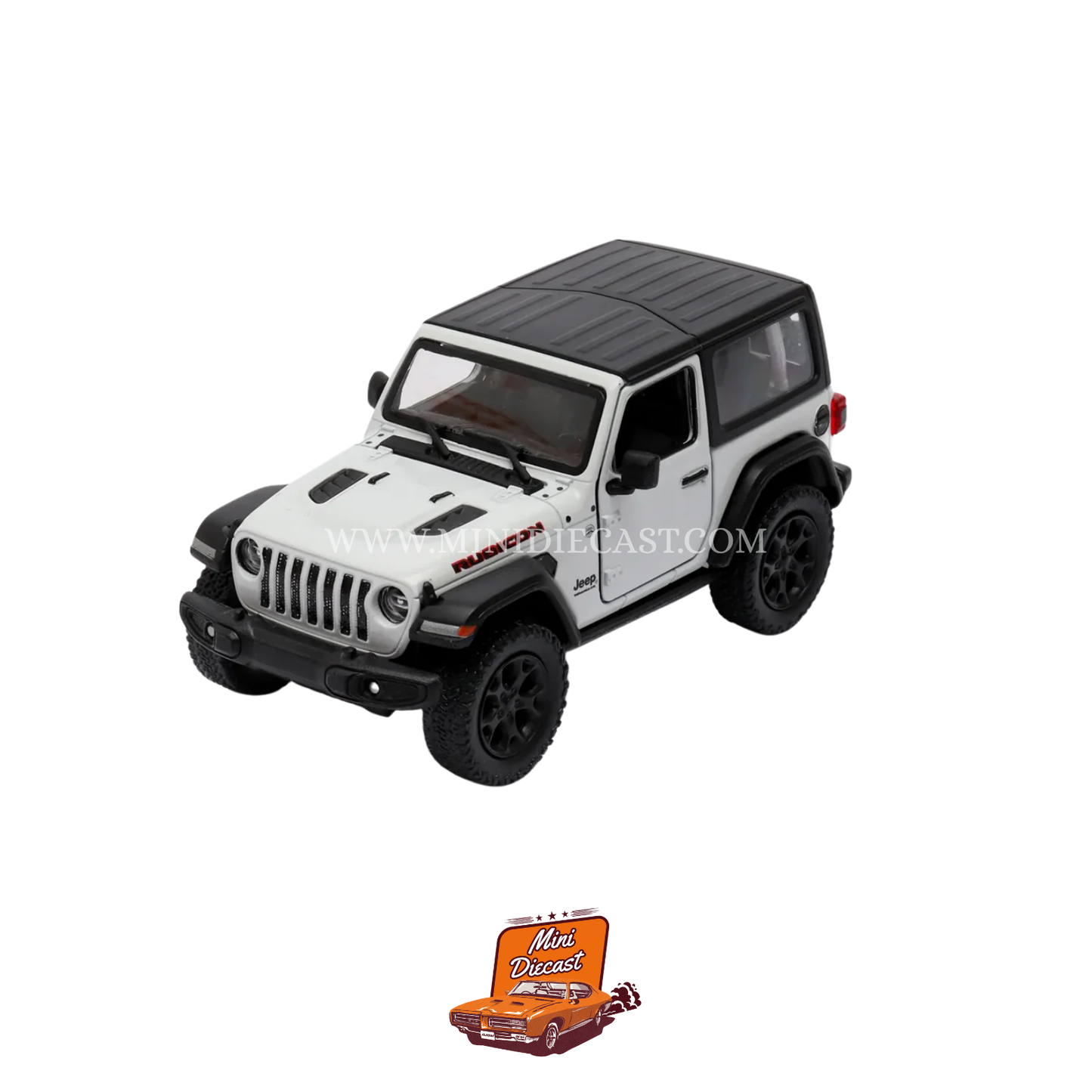 Kinsmart 2018 Jeep Wrangler (Hard Top) – 1:34 Scale White