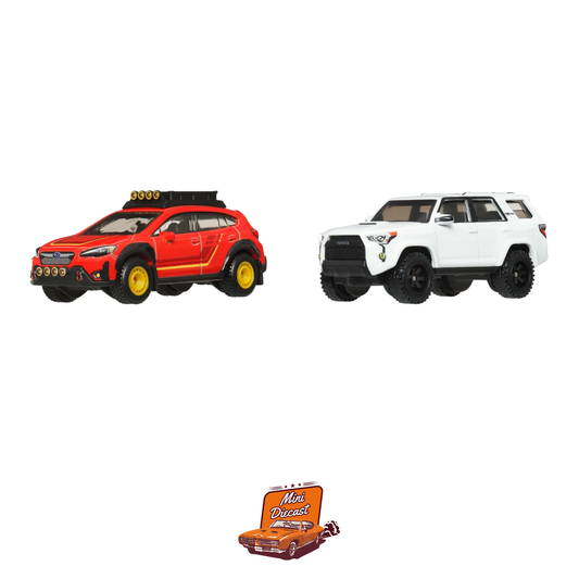 Hot Wheels Premium Car Culture 2-Pack – Subaru Crosstrek & 2018 Toyota 4Runner