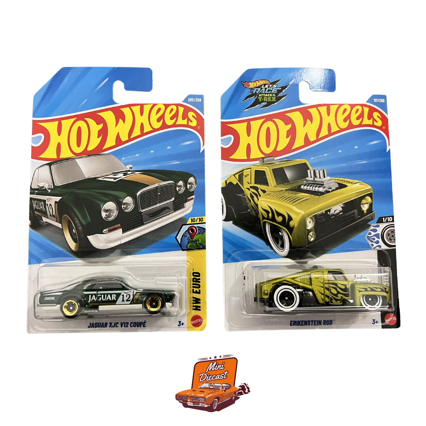 Hot Wheels Mainline (Set of 2) – Jaguar XJC V12 Coupé / Erikstein Rod